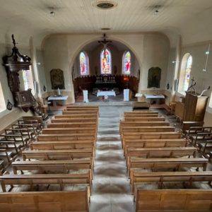 Eglise de Planois vue sur la nef