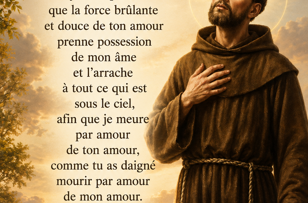 Prière d’offrande- Saint François d’Assise