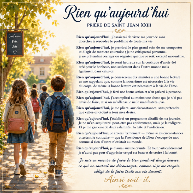 Bonne rentrée scolaire