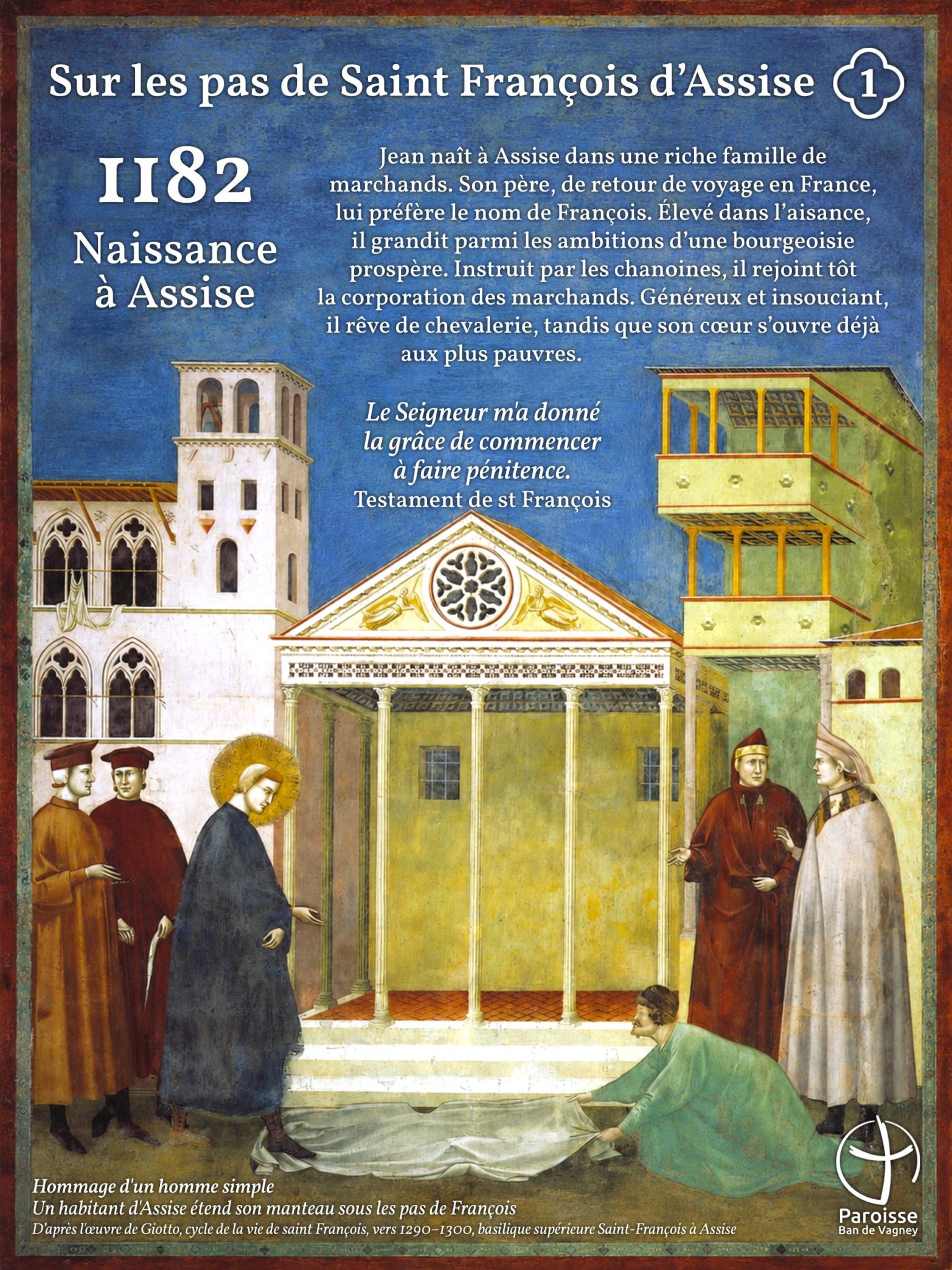 Exposition sur les pas de Saint François d'Assise - Eglise du Haut-du-Tôt