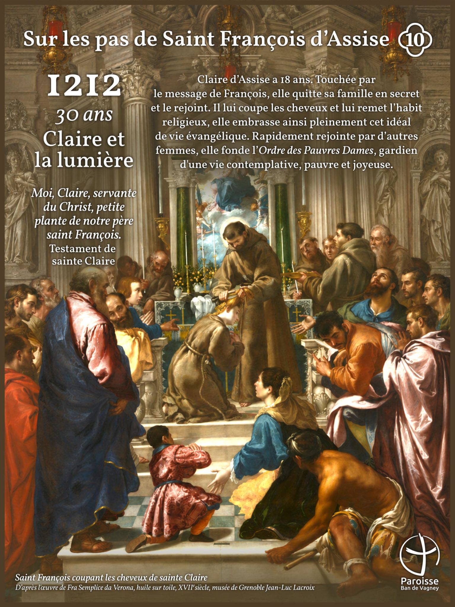 Exposition sur les pas de Saint François d'Assise - Eglise du Haut-du-Tôt