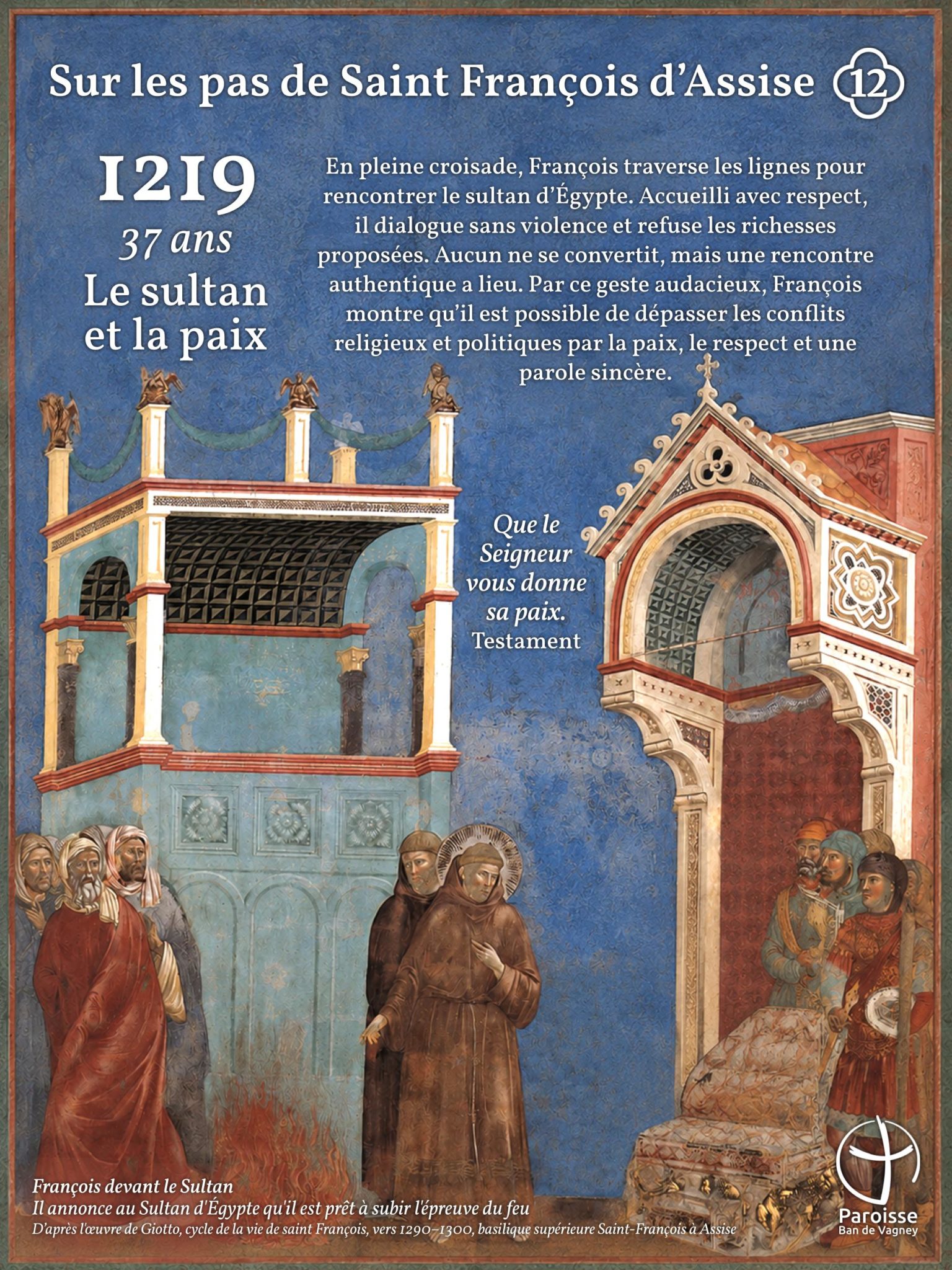 Exposition sur les pas de Saint François d'Assise - Eglise du Haut-du-Tôt