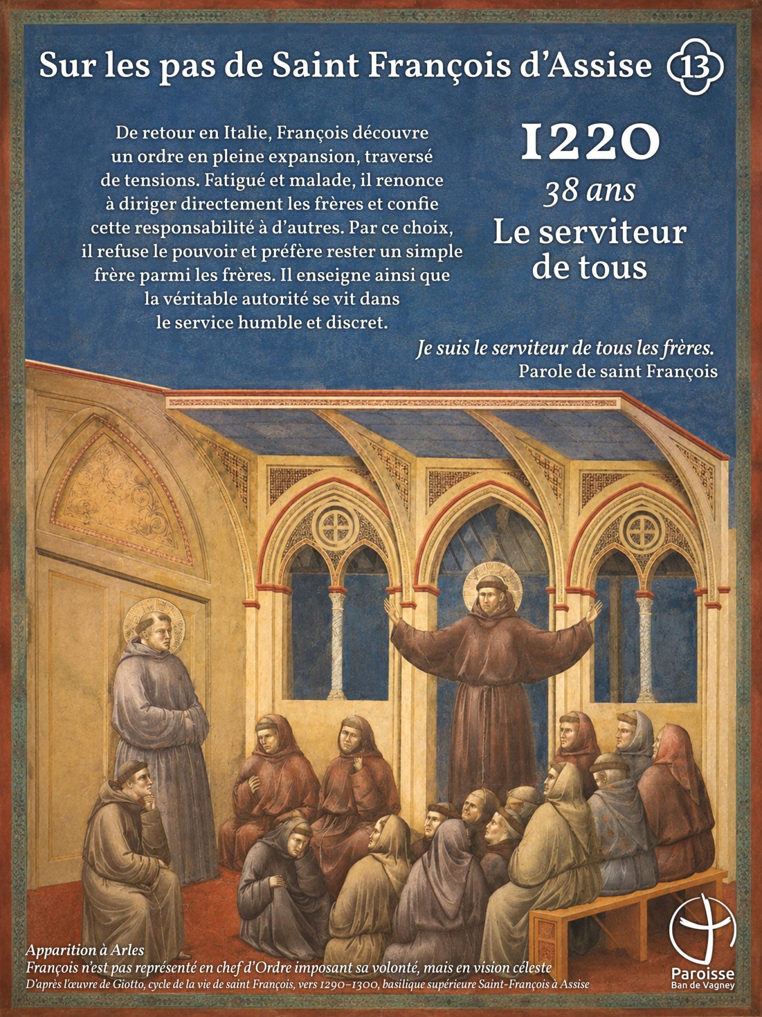Exposition sur les pas de Saint François d'Assise - Eglise du Haut-du-Tôt