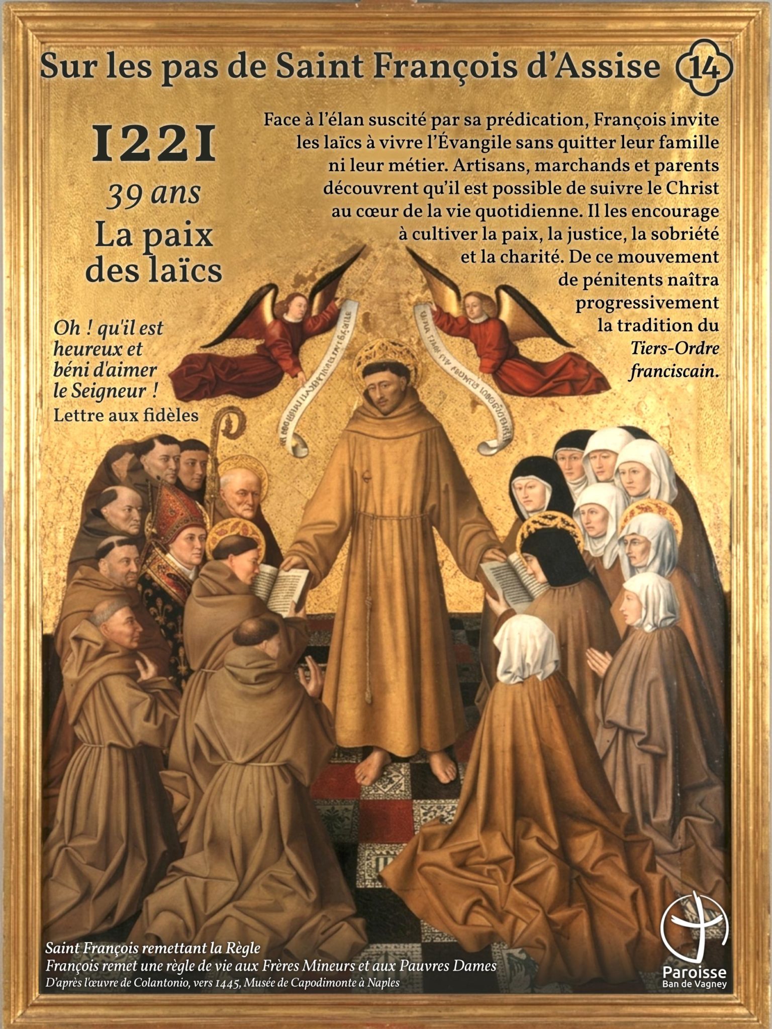 Exposition sur les pas de Saint François d'Assise - Eglise du Haut-du-Tôt