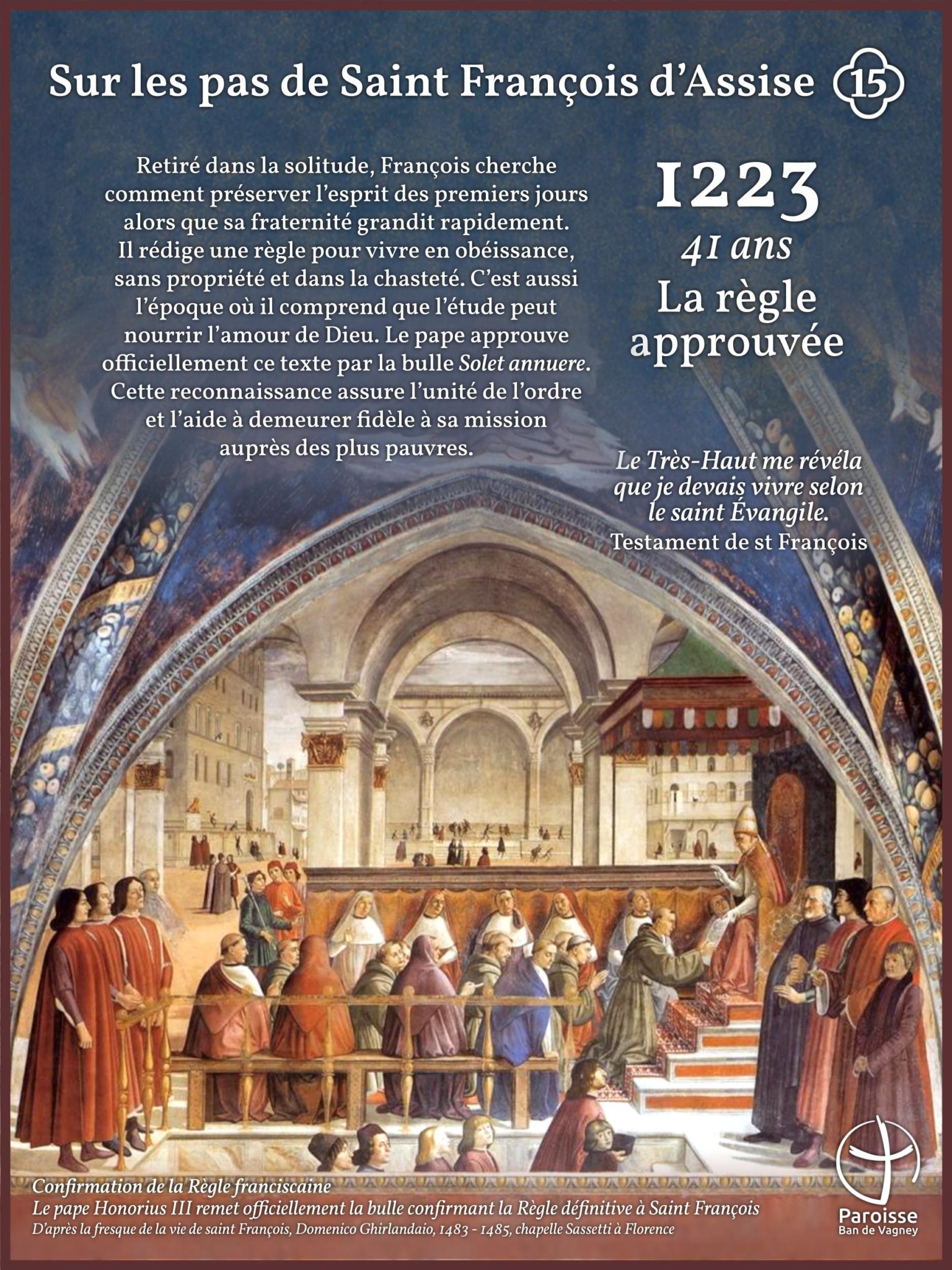 Exposition sur les pas de Saint François d'Assise - Eglise du Haut-du-Tôt