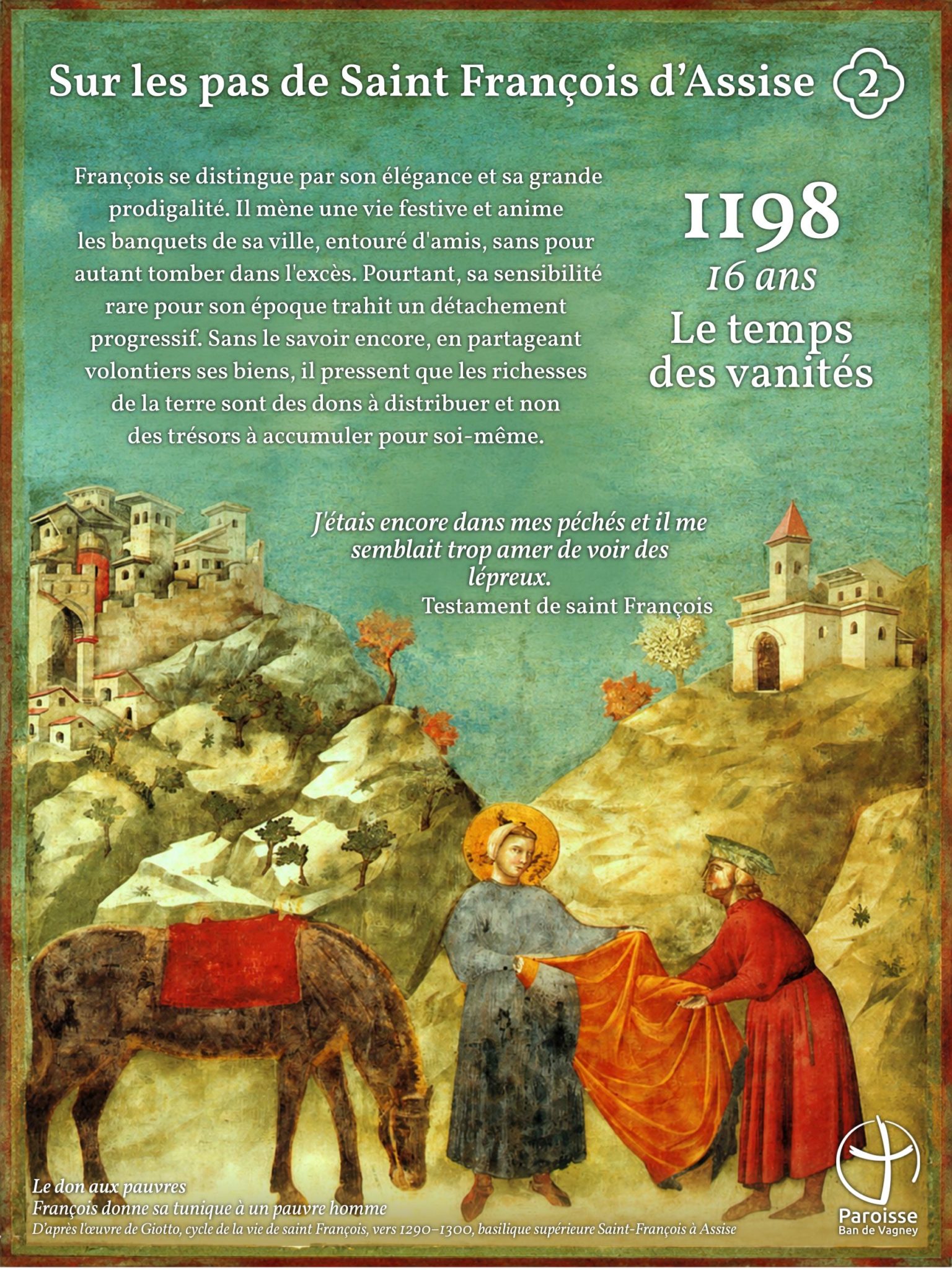 Exposition sur les pas de Saint François d'Assise - Eglise du Haut-du-Tôt