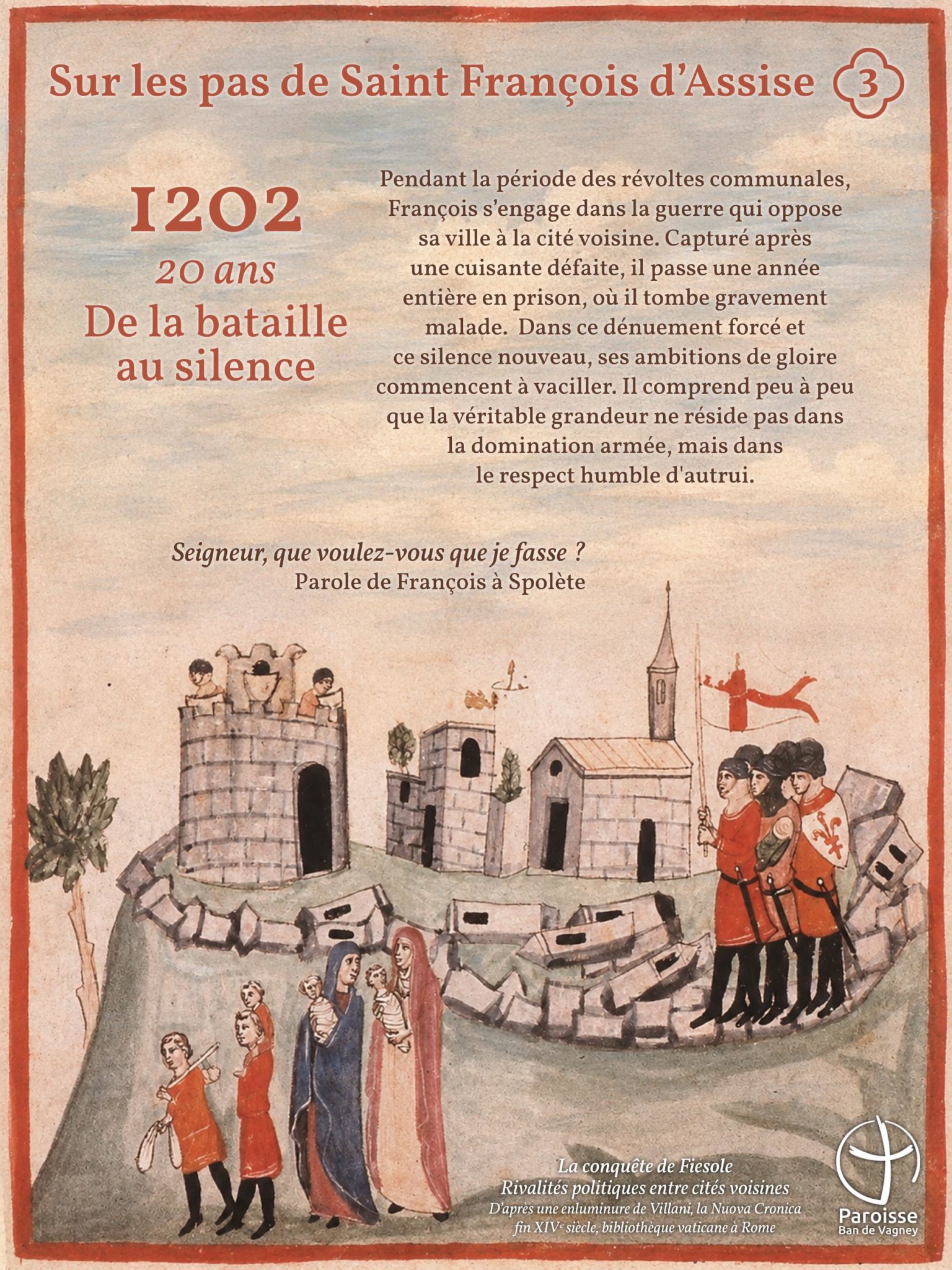 Exposition sur les pas de Saint François d'Assise - Eglise du Haut-du-Tôt