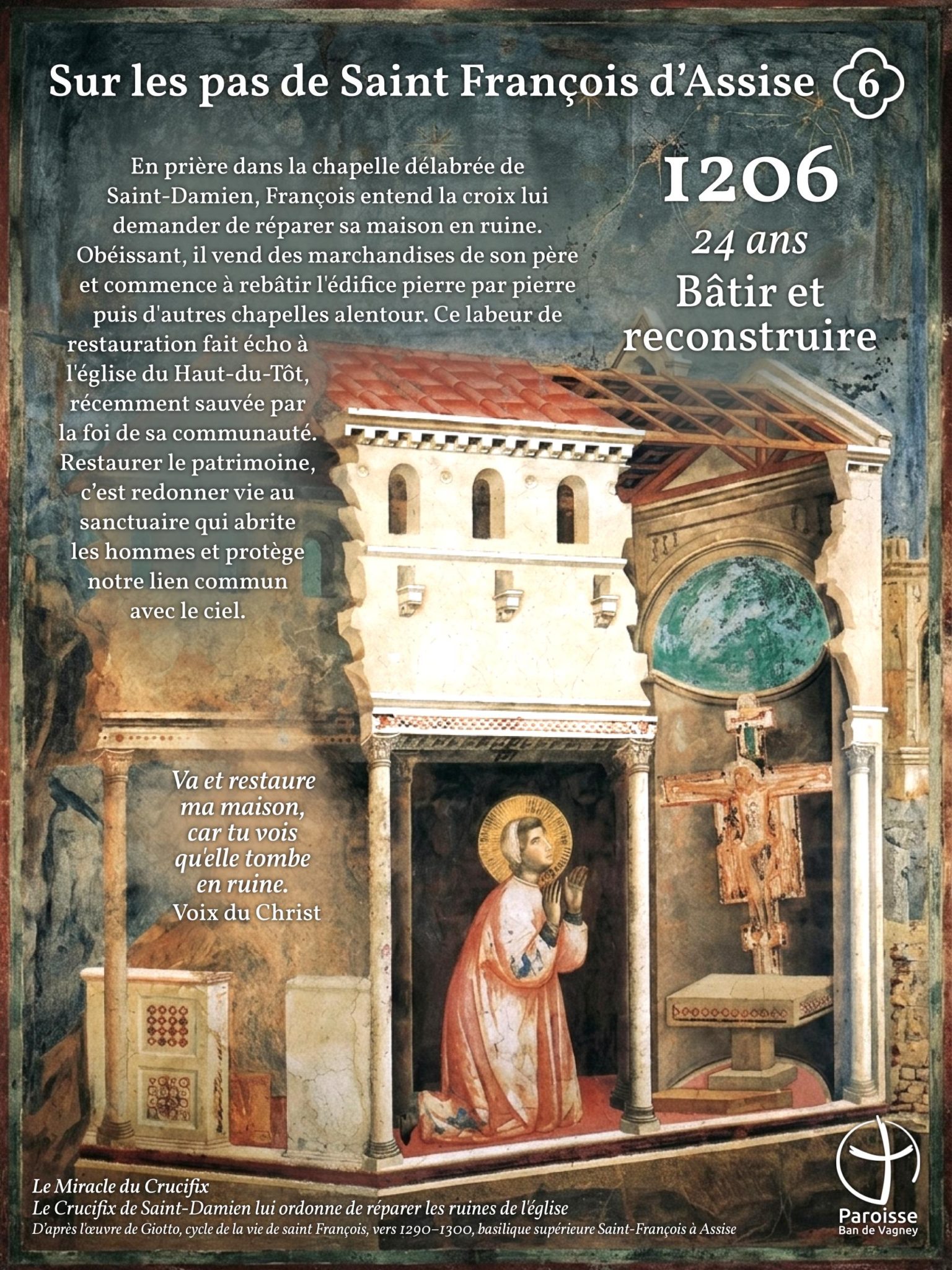 Exposition sur les pas de Saint François d'Assise - Eglise du Haut-du-Tôt