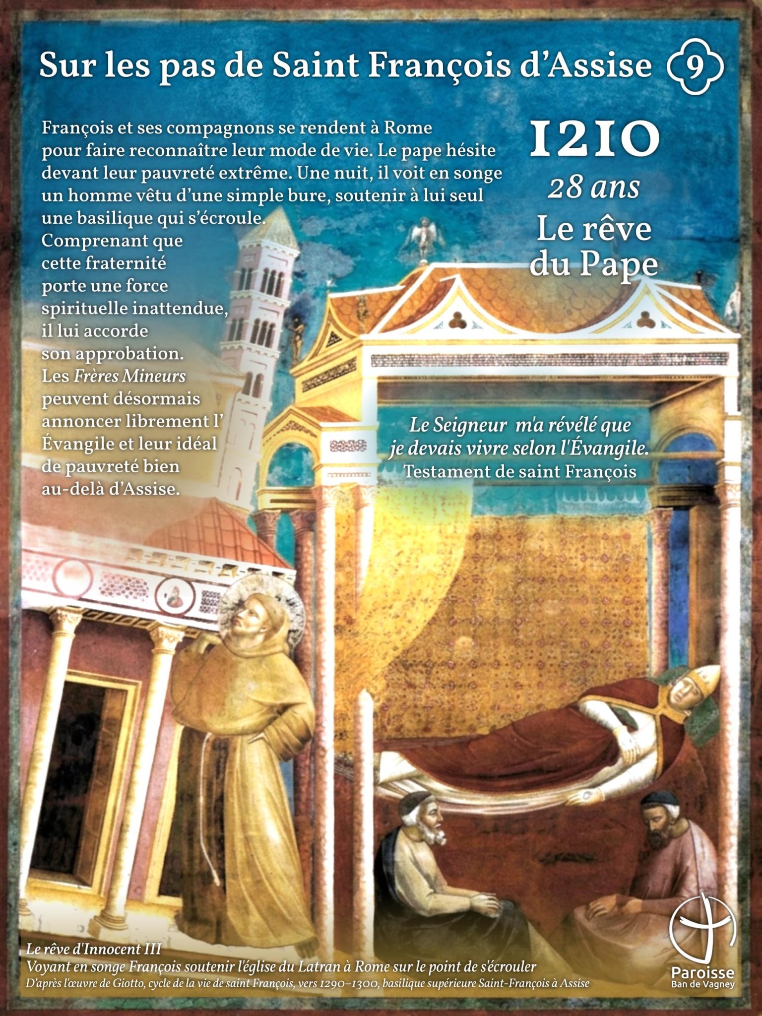 Exposition sur les pas de Saint François d'Assise - Eglise du Haut-du-Tôt